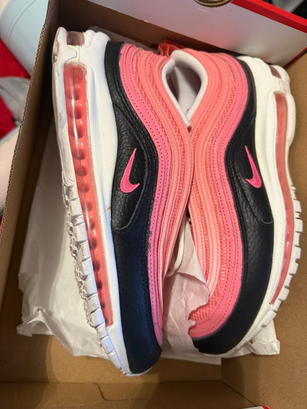 Nike Air Max 97 Black and Pink Gradient Sneakers